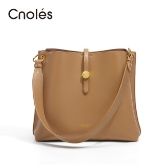 Leather women's bag CNOLES K104110B2296 Brown