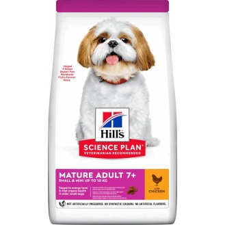 Hill's Science Plan Mature Adult 7+ Small & Mini 3kg Dry Food for Adult Small Breed Dogs with Chicken / Chicken Rice