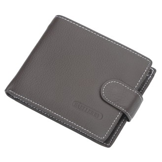 Small men's wallet with a clasp BAELLERRY D1303 Brown
