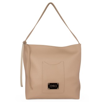 Large Beige Shoulder Bag