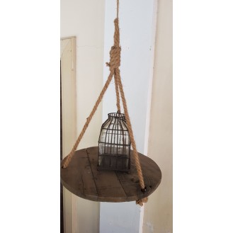 Wooden Country Style rounded decorative Tray hanging 