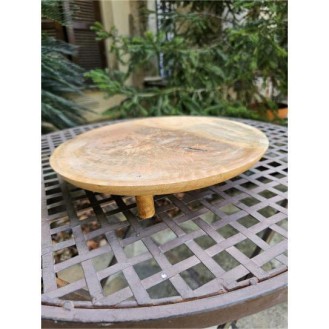 Wooden rounded platter