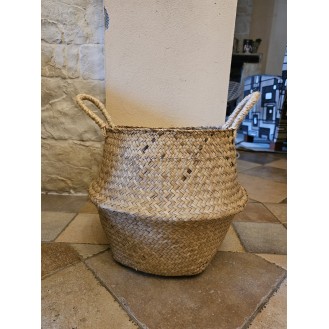 Light weight Woven Basket Straw with handles