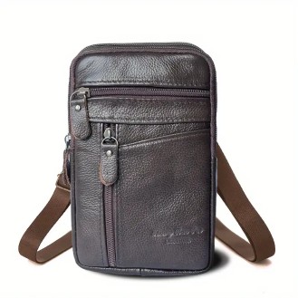 Men's Sling Bag Belt Pack Brown