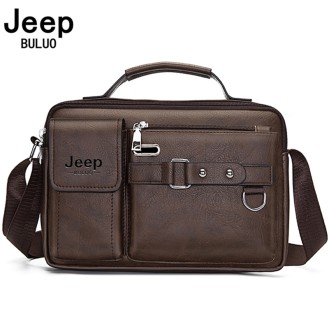 Brown Pu leather shoulder bag JEP1202