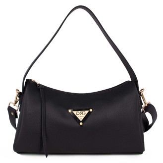 Black women's shoulder bag 25132-1211-BL