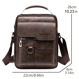 Jeep Buluo KSL-8301 Brown PU Leather Shoulder Bag