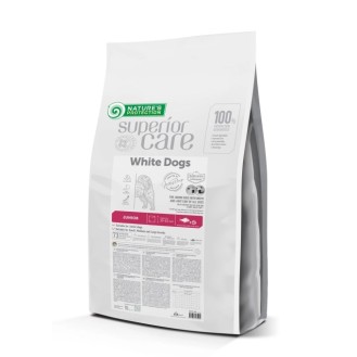 NATURES PROTECTION SUPERIOR CARE  white fish for growing dogs with white coat with rice 10kg 