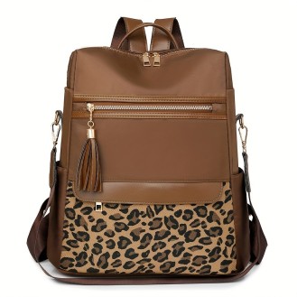 Women's Lightweight Oxford Brown Backpack 