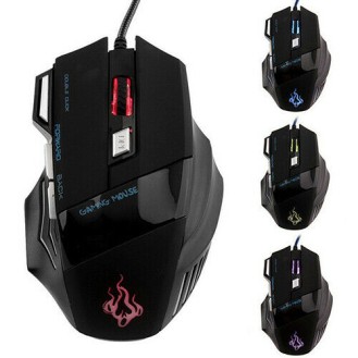 Hightech Gaming Mouse 2.4GHz Wired With Led
