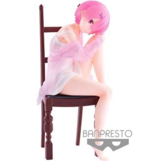 Banpresto Re:Zero Relax Time Starting Life In Another World - Ram Statue (18cm)