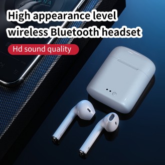 Bluetooth 5.0 mini True Wireless Earbuds with Charging Box Waterproof Earphone Volume Control Mini TWS Headphone for Sports