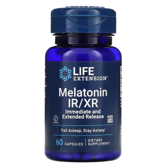 Life Extension Melatonin IR/XR, 60 Capsules