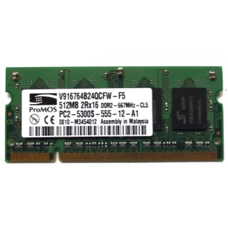 ProMOS 512MB DDR2 RAM 2RX16 PC2-5300