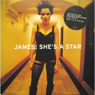 James ‎– She's A Star (CD, Single, Limited Edition, CD1, Card Slip Case Sleeve, Card Sleeve)