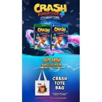 Crash Bandicoot 4 It's About Time + Crash Tote Bag (PS4)