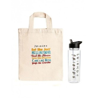 PALADONE FRIENDS WATER BOTTLE & TOTE BAG