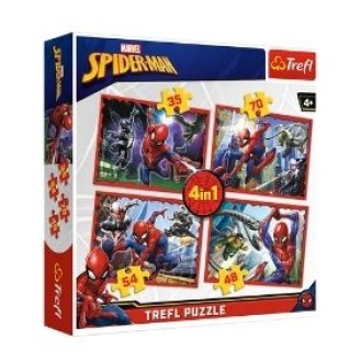 Trefl Puzzle 4 In 1 Marvel Spider-Man