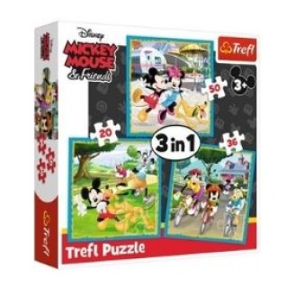 Trefl Puzzle 3 In 1 Mickey Mouse & Friends