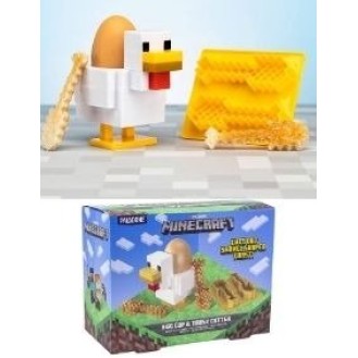 Paladone Chicken Egg Cup and Toast Cutter Minecraft