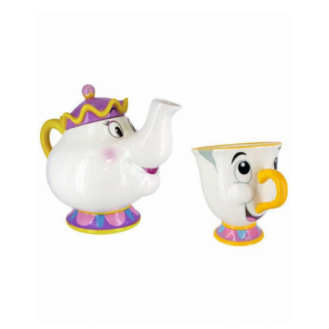 Paladone Disney Princess: Beauty and The Beast - Mrs Potts Tea Pot and Chip Mug Gift Set