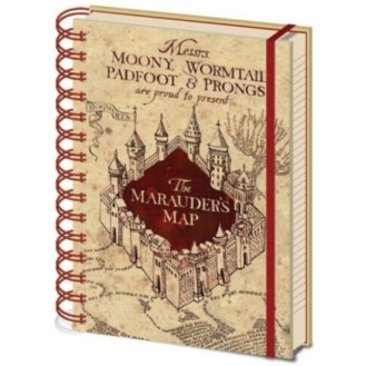 Pyramid Harry Potter (The Marauders Map) A5 Wiro Notebook