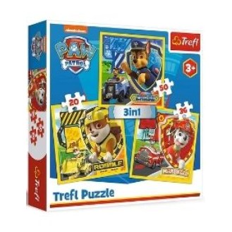Trefl Puzzle 3 In 1 Paw Patrol