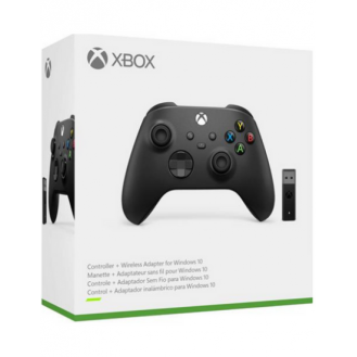 XBox Wireless Controller Carbon Black  + Adapter For Window (XBOne) (XBSX/S) (PC)